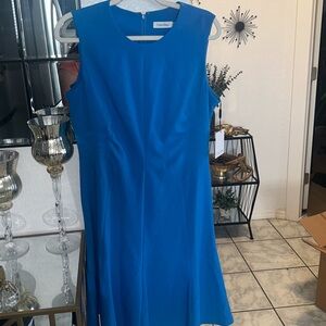 Calvin Klein Blue Midi Dress Brand New